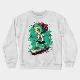 Skater Girl Crewneck Sweatshirt